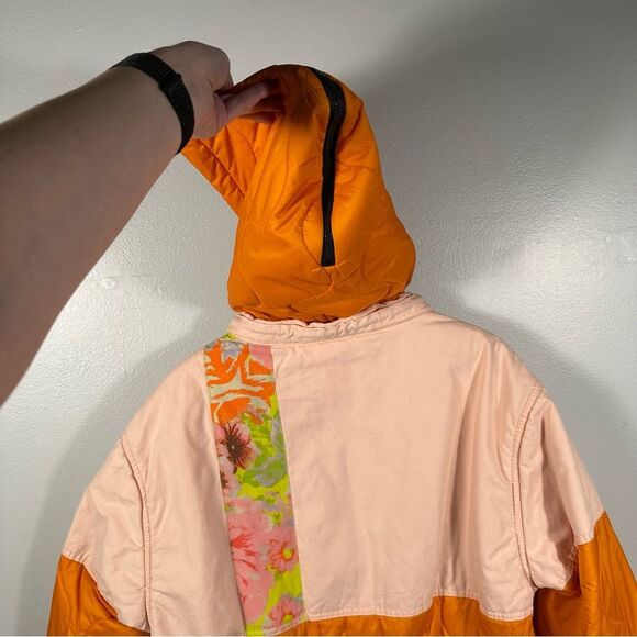 We The Free For Free People Neon Colorful Quilted Firefly Parka Size Small - Picture 15 of 16